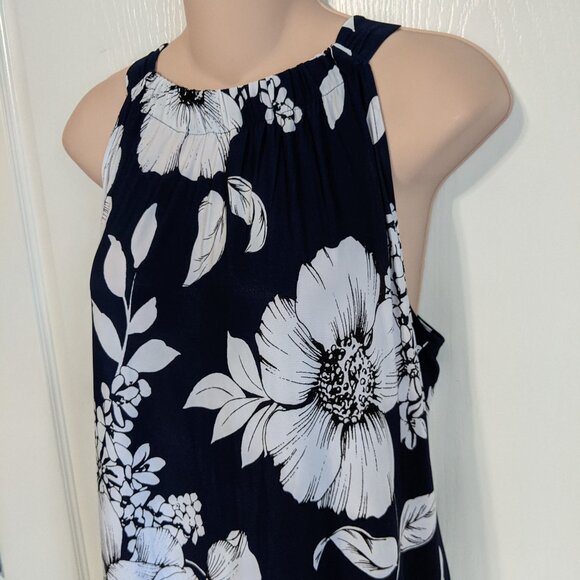 Sleeveless Floral Print Maxi Dress by Anne Klein- Size 10 - Picture 4 of 7